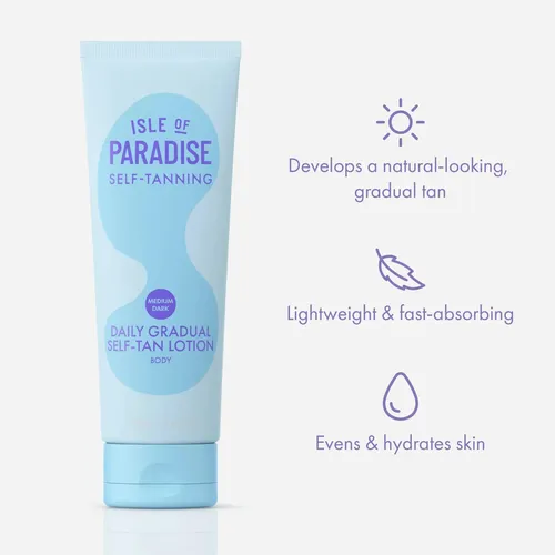 Loción Autobronceadora Isle Of Paradise, Ligera Y Mediana, 1