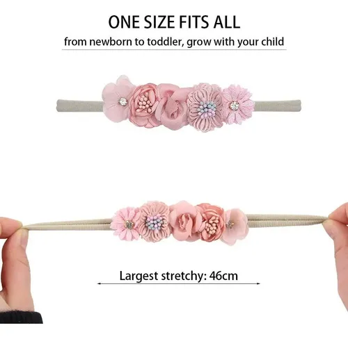5 Diademas For Bebés, Accesorios For El Pelo For Niñas