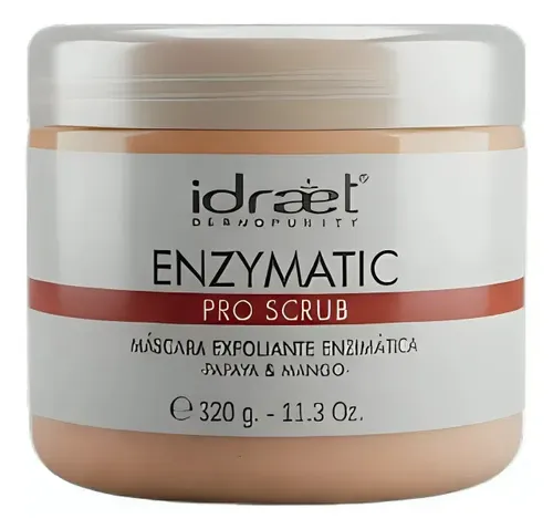 Máscara Exfoliante Enzimatica Papaya- Mango Enzymatic Pro Scrub Idraet 320g