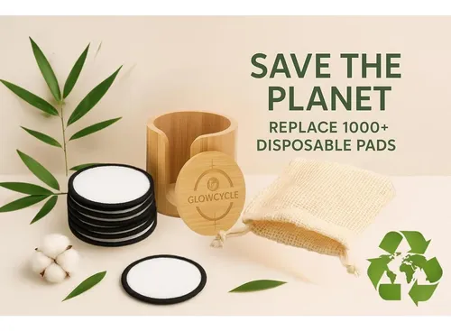 Discos Desmaquillantes Reutilizables Glowpad Co. Bambú Y