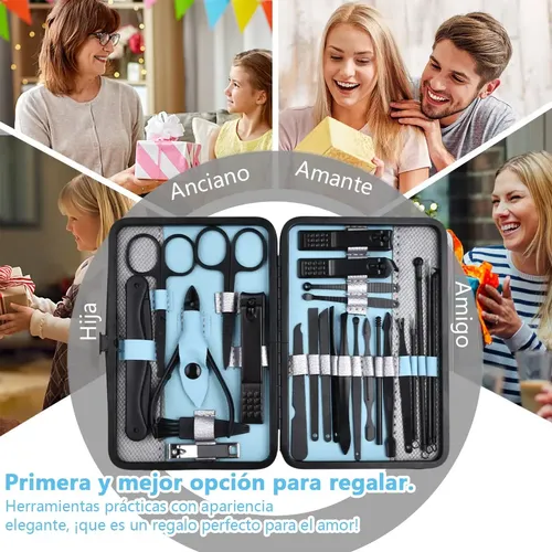 .. Set Manicure Kit Uñas De Aseo Profesional 25 Piezas .