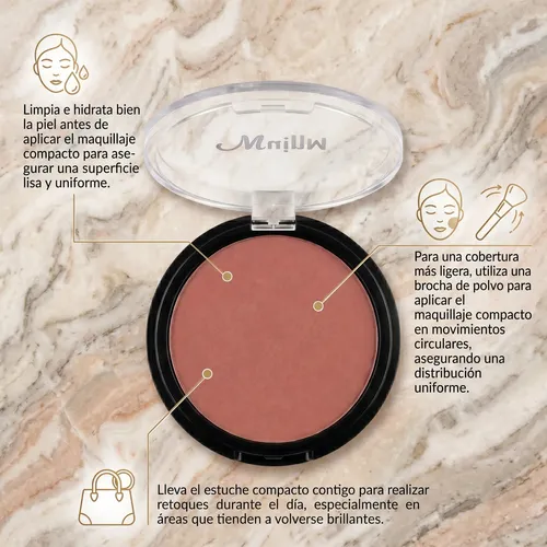 Base Maquillaje En Polvo Compacto Varios Tonos X10g Maillet