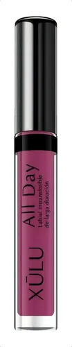 Labial Líquido Xúlu Color Bordó Mate Larga Duración Intransferible