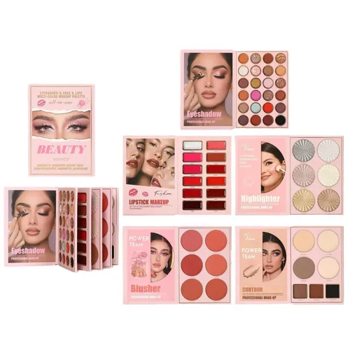 Set Maquillaje Completo Estuche Forma De Libro