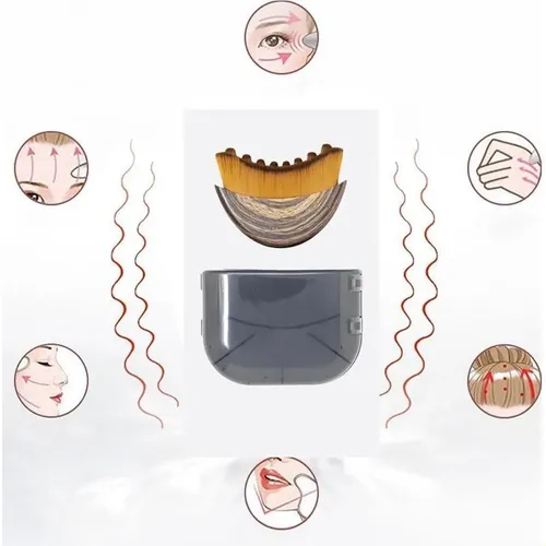 Zx Paquete De 2 Cepillos Para Contorno Linfático Facial Y