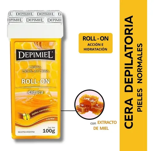 Depimiel Cera Depilatoria Roll On Descartable De Miel 100g