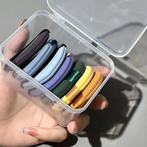 Caja De Almacenamiento Cuadrada Transparente Para Cosméticos