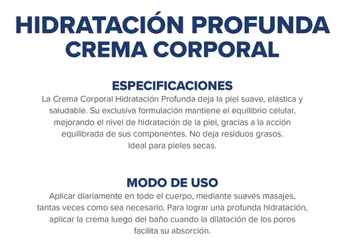 Dermaglós Corporal Crema Hidratación Profunda Hidratante Pieles Secas Sensibles 100 Gramos