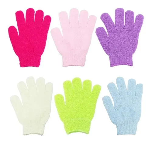 Guante Exfoliante Manopla Cuerpo Baño Ducha Spa X6