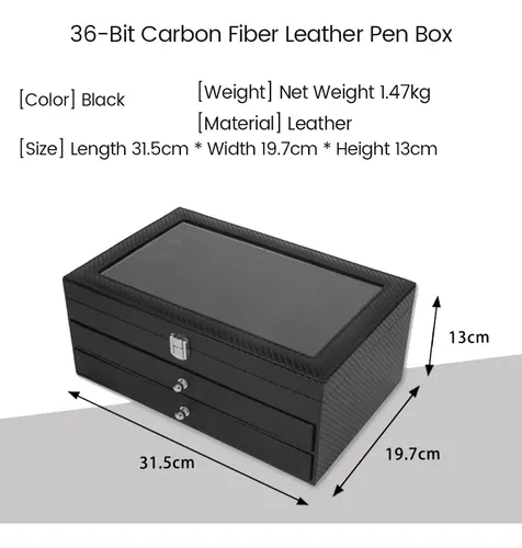 Estuche Organizador Para Colección De Plumas, 1 Unidad