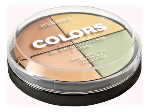Corrector De Imperfecciones 4 Usos Colors Millanel Paleta