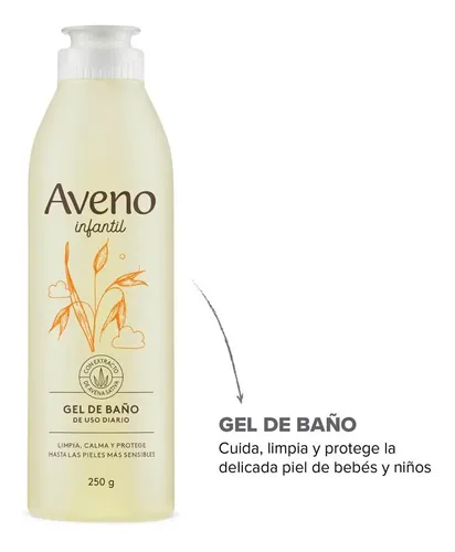 Aveno Infantil Gel De Baño Higiene De Bebes Y Niños 250g