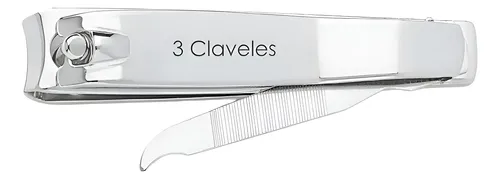 Set X 12 Cortaúñas Con Lima 8 Cm 3 Claveles Acero Inoxidable