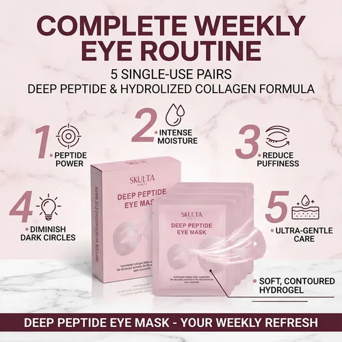 -. Máscara De Ojos Skulta Deep Peptide, Parches Para Debajo