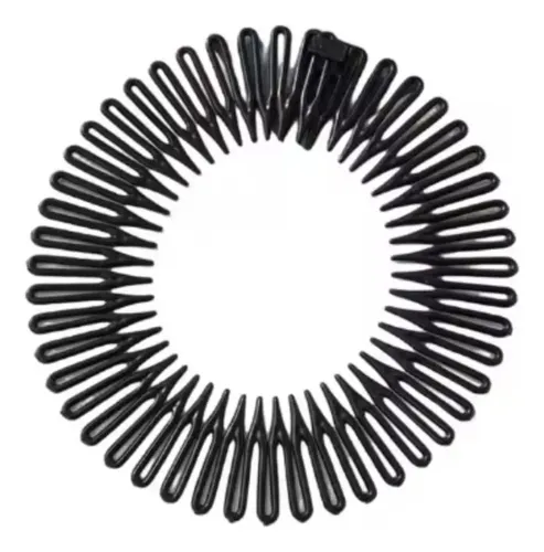 Vinchas Zig Zag Circulares X6 Diadema Plastica Mayorista