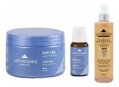La Puissance Kit Máscara Ampolla Soft Liss Protector Térmico