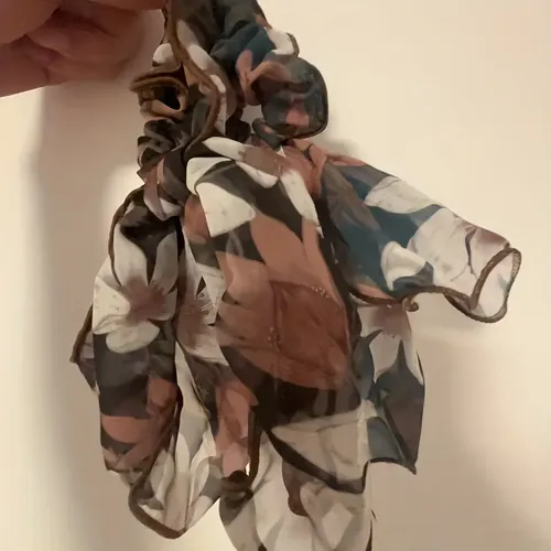 //set Of 2 Garters With Bow, Retro Dark Green French Print//