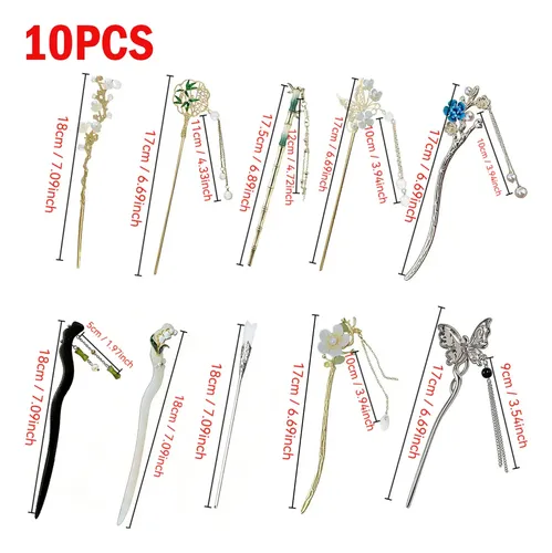 10 Pinzas De Cabello Vintage Para Niña, Accesorios Y Tocados
