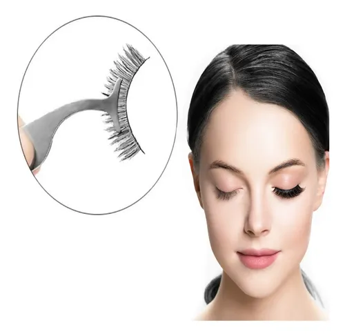 Set X2 Pinza Para Pestañas Extensión Postizas Realza Mirada