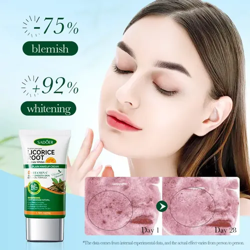 Crema Bb Blanqueadora Sadoer Licorice Vc, Completa En Inglés