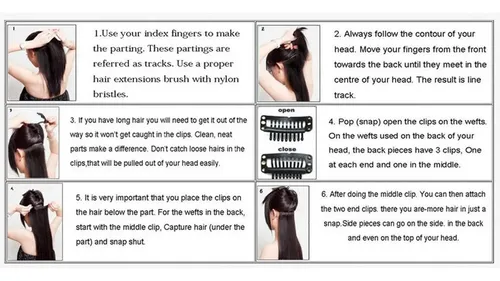 20pcs La Extensión Del Pelo Clips Broche Apretones Peluca