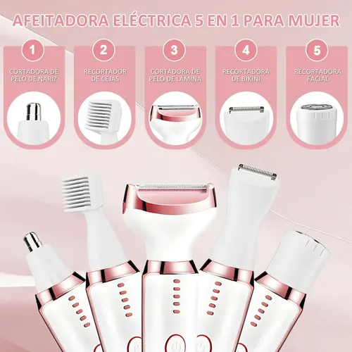 Depiladora Eléctrica 5 En 1 Recargable Para ……tein