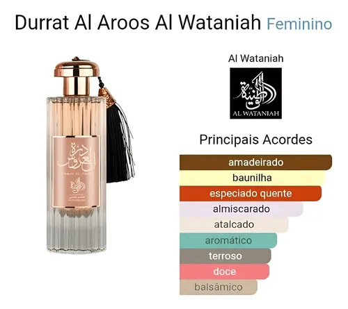Perfume Unisex Al Wataniah Durrat Al Aroos Edp 85ml