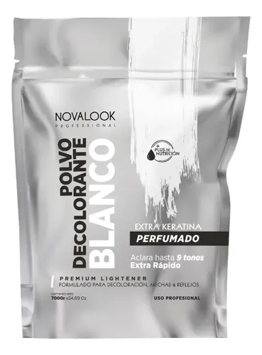 Polvo Decolorante Blanco Extra Keratina Novalook X 700 Gr.