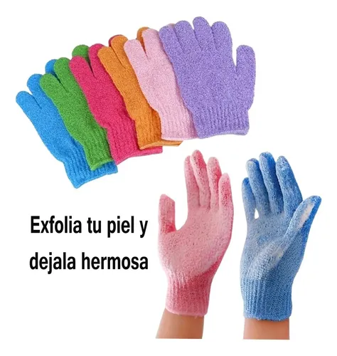 Set X100 Guante Manopla Exfoliante Piel Suave Corporal Spa