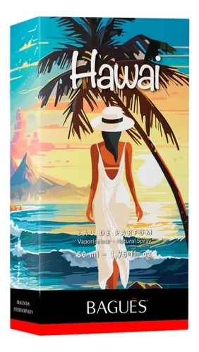 Perfume Parfum Bagués Hawai Pour Femme Floral 50ml Spray