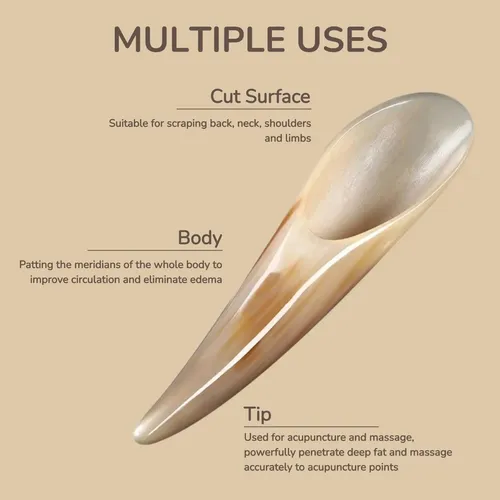 Herramienta De Masaje Gua Sha Viohead Con Cuerno De Buey De