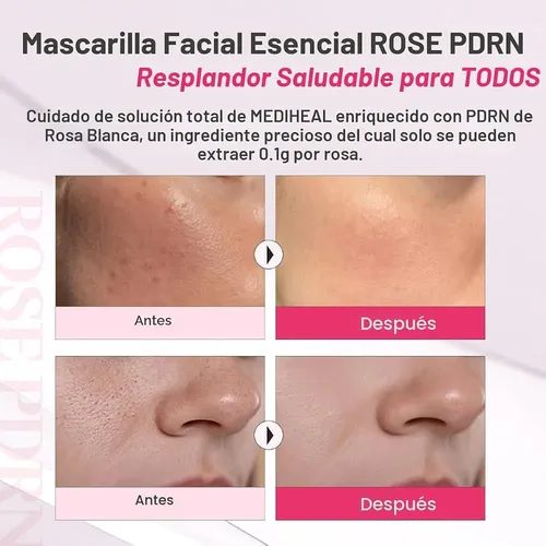 Mascarilla Facial Coreana Mediheal Rose Pdrn