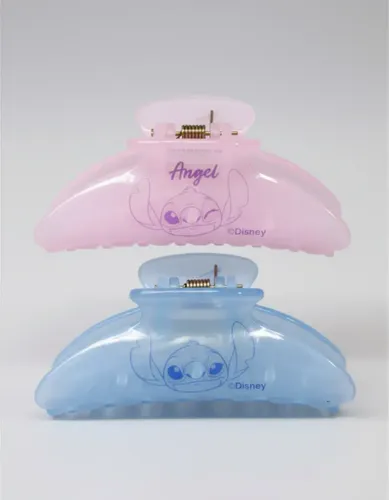 Set Broches De Pelo Ganchos Stitch Disney Original