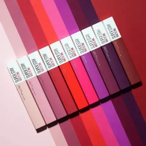 Lápiz labial Maybelline Super Stay Matte Ink de larga duración Color 445 Energizer