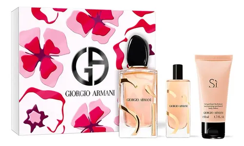 Perfume Mujer Armani Beauty Si EDP 100ml + Mini 15ml + Loción 50ml