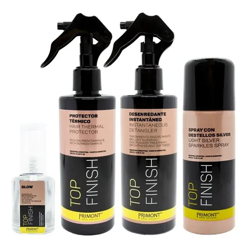 Primont Top Finish Kit Peinado Serum Protector Spray 6c