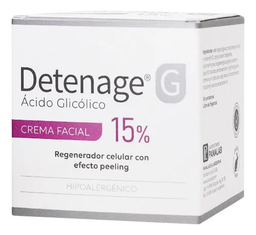 Detenage G Crema Facial 15% Ácido Glicólico Antiedad Arrugas