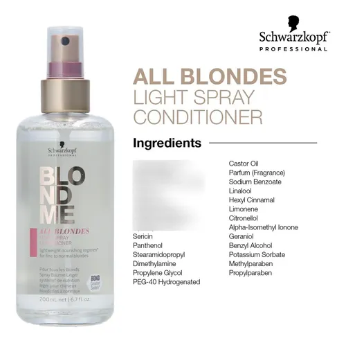 Schwarzkopf Blondme All Blondes Light Spray Acondi X 200 Ml