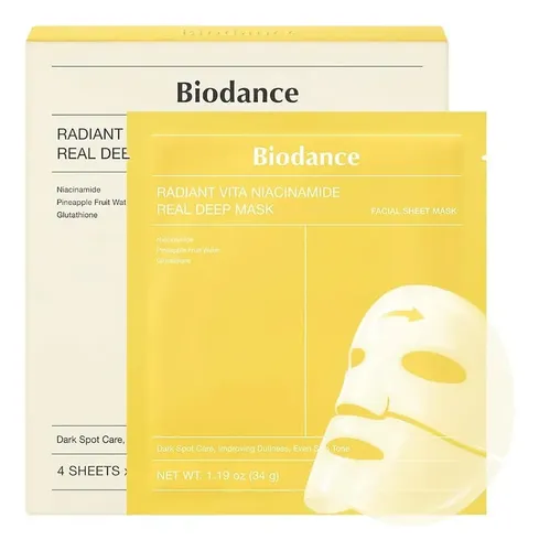 Mascarilla Facial Biodance Original Para Todo Tipo De Pielx4