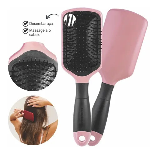 Cepillo De Peinar Y Desenredar Raqueta Profesional Dompel