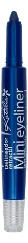 Delineador Retráctil De Ojos Mini Eyeliner Acabado Mate Color Azul