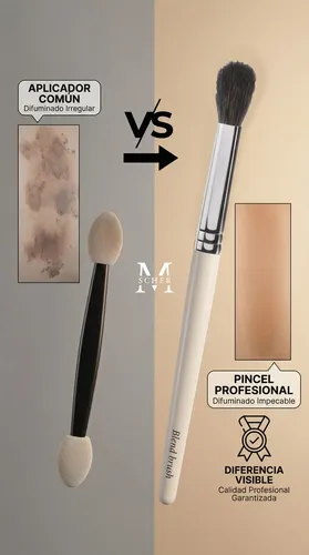 Pincel Premium Blender Ardilla Profesional Melody Scher Ojos