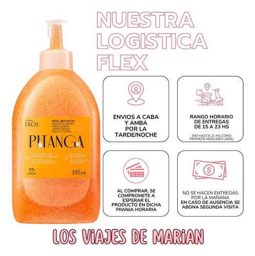 Repuesto Jabon Liquido Corporal  Pitanga Ekos Natura – Lvdm