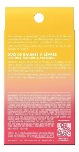 E.l.f. Squeeze Me More Lip Balm Duo Mango Y Sandia