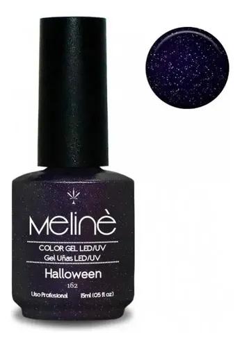 Esmalte Meline Nuevos Colores Gel Uv/led Semip. X 15 Ml Color 162 Halloween