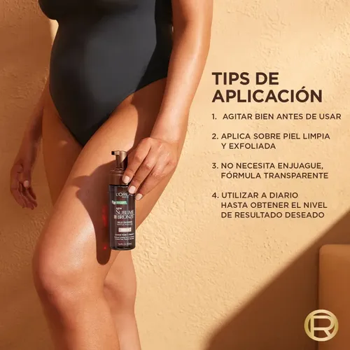 Sublime Bronze Self-tanning Water Mousse 150ml L’oréal Medio
