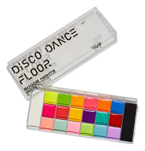 Paleta de Sombras Crema Rude Cosmetics Disco Dance 20 Colores Boogie Nights