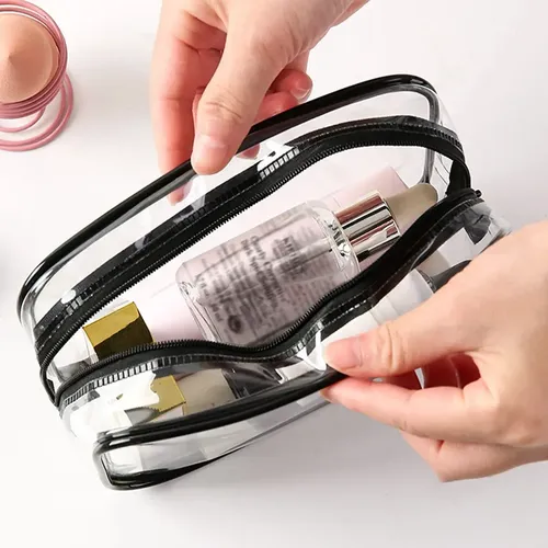 Mujer Set Bolsas Maquillaje Transparentes Variados Xy