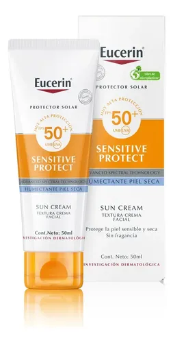 Protector Solar Facial Eucerin Sensitive Protect Fps50 Seca