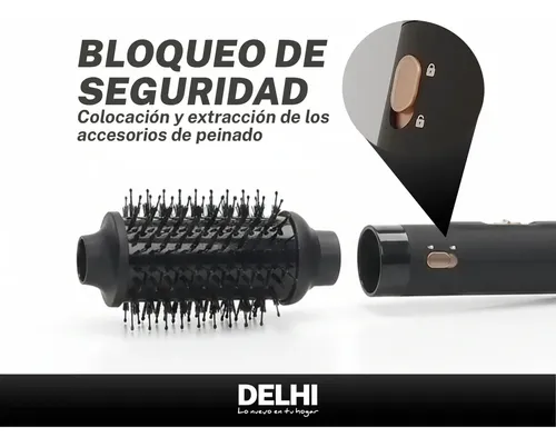 Secador De Pelo 6 En 1 Delhi 2200w Profesional Accesorios